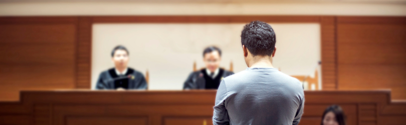 person in court