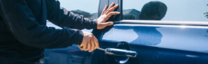 breaking into vehicle