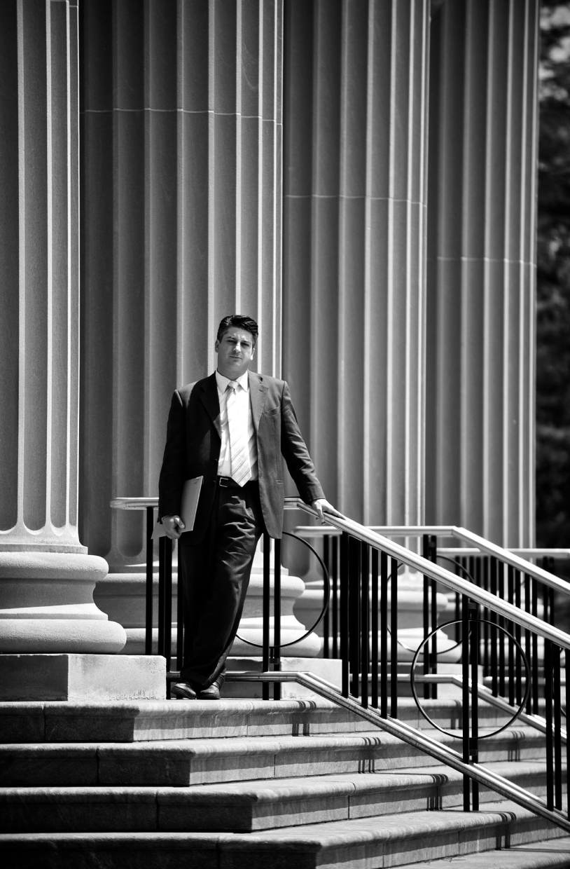 Jason Volet on steps