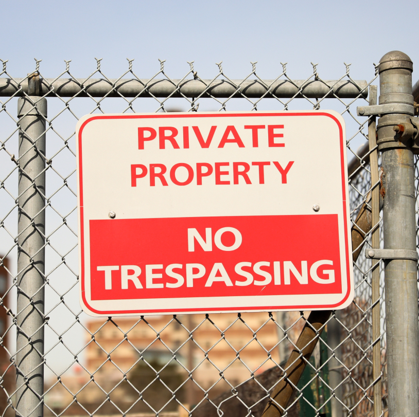 private property sign